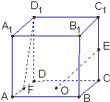 在棱长为2的正方体abcd-a1b1c1d1中.o是底面abcd的中心.e.f分别是cc1.