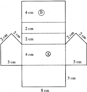 个封闭的立体图形,它的形状像小房子,与面相对的面,是最上面的长方形