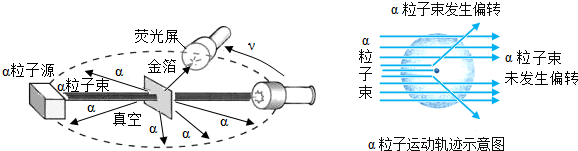 原子里有很大的空间.α粒子