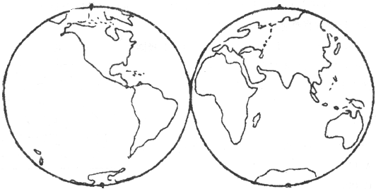 在如图世界地图中填出:(1)亚洲与欧洲的界线.南