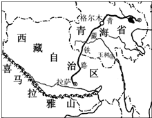 读"青藏地区 示意图.完成下列问题.