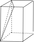解答:                 解:由三视图知:几何体为正四棱柱消去一个三