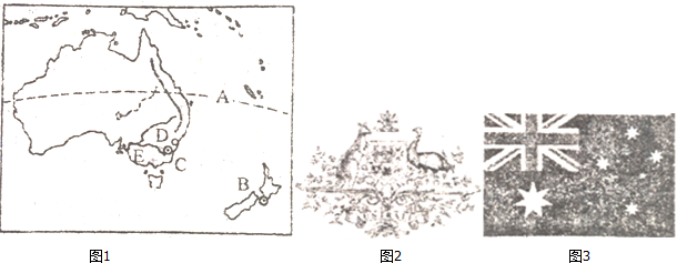 读澳大利亚地形图,回答相关问题