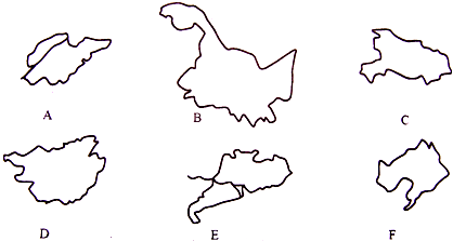 读我国几个省级行政区的轮廓图.