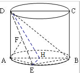 如图圆柱的轴截面abcd是正方形点e在底面圆周上点e异于ab两点点f在de