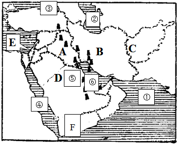 读西亚地图,回答下列问题