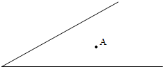 过a点先画出角的一边的平行线,再画出角的另一边的垂线.