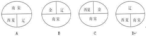 下列正确反映南宋与少数民族政权并立的示意图是—青夏教育精英