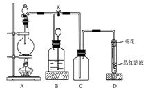 下图所示装置为铜跟浓硫酸反应制取二氧化硫的实验装置:请回答下列问题:(1)在