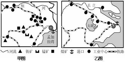 读印度乔塔那格浦尔工业区和中国的沪宁杭工业