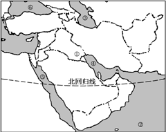 读西亚局部地区示意图,回答下列问题.