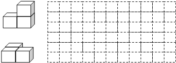 下面的立体图形从上面看到的形状分别是什么?在方格纸上画一画.