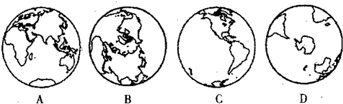 (l)a-d四个半球中,为东半球的