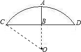如图有一圆弧形门拱的拱高ab为1m跨度cd为4m则这个门拱的半径为m