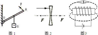 (3)请你在图3中,标出小磁针的 n,s 极及通电螺线管周围的磁感线方向.
