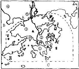 读香港特别行政区图(如图所示),完成下列各题