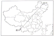 图中黑河腾冲一线是我国人口分布的地理分界线据此回答我国人口分布的