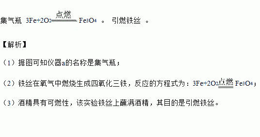 (2)写出铁丝在氧气中燃烧的化学方程式_____.