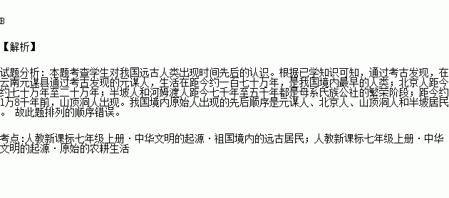 元谋人口诀_北京元谋人照片(3)