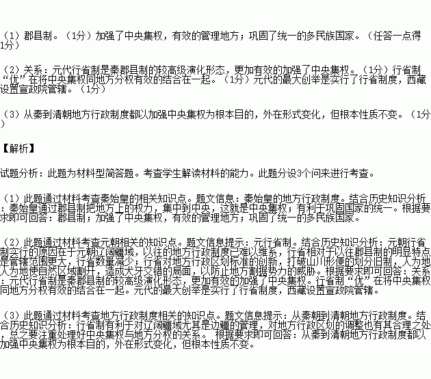 地方行政制度作为中国古代政治文明的重要组成