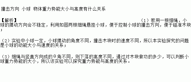 利用如图装置进行"探究动能大小的影响因素 实验.