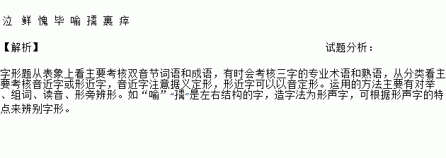 可以以音定形.运用的方法主要有对举.组词