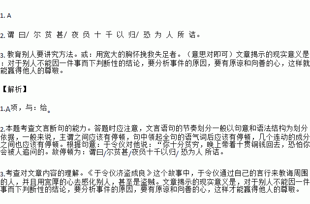 于令仪诲人