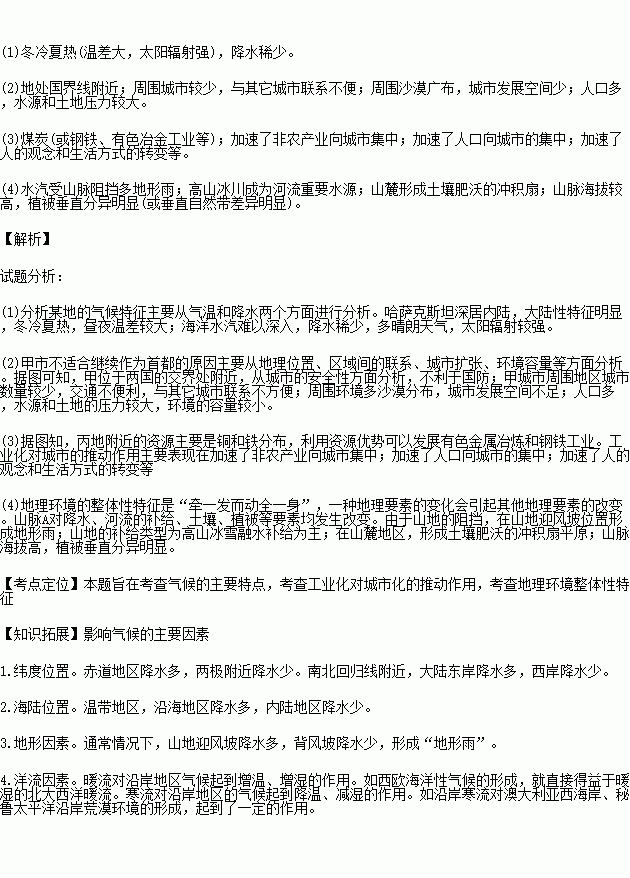 哈萨克斯坦人口分布图_哈萨克斯坦资源分布图(2)