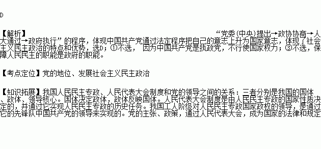 在我国.每一项重大问题的决策和实施.一般要经