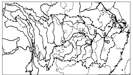 读长江流域水系图回答:(1)长江的发源地是 山脉