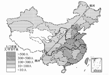 中国人口分布_亚洲的人口分布不均