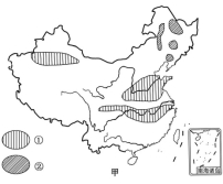 读中国主要山脉分布图和沿32°N线中国地势剖