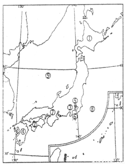 读"日本略图"回答问题.