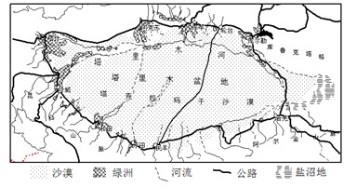 阅读材料"西气东输 一线工程管道西起新疆塔里木盆地的轮南