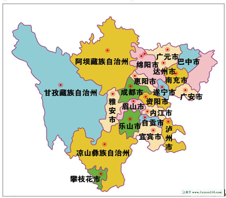 读四川省地图,完成下列各题.