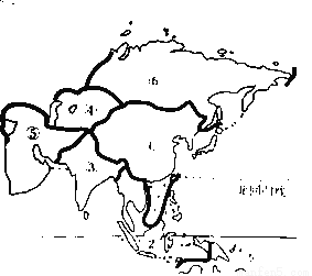 读亚洲简图和亚洲地形图.回答下列问题.