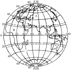 读东半球示意图,回答下列问题.