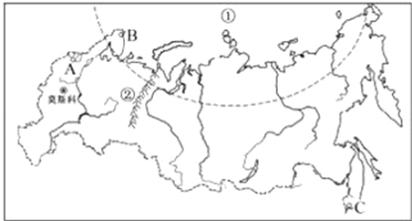 阅读俄罗斯和日本地图.回答下列问题.(1)俄罗斯东北隔