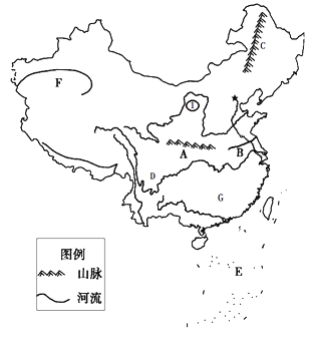 读"中国地形示意图",回答下列问题.