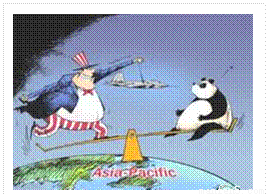 下图是有关亚太局势的一幅政治漫画.对其解读