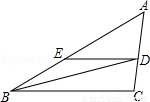 如图,bd是△abc的角平分线,de‖bc,交ab于点e,∠a=50°,∠bdc=75°.