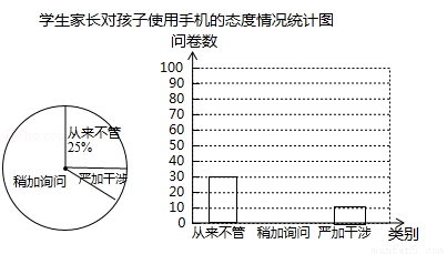 随机抽取部分学生家长进行问卷调查,发出问卷140份,每位学生家长1份