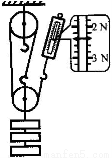 如图为测量滑轮组机械效率的实验装置,钩码总重为6n.