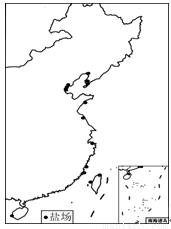 [海洋地理]图为我国主要海盐盐场分布图.读图.回