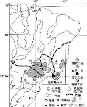 料.完成下列要求. 马拉开波盆地位于委内瑞拉西