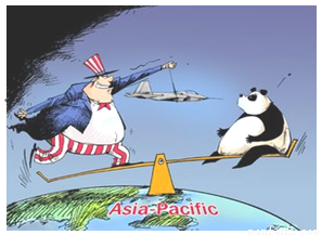下图是有关亚太局势的一幅政治漫画.对其解读