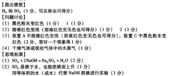 某研究性学习小组的同学在用硫酸溶液处理废锌片时发现产生的气体具有刺激性气味 这种现象引起同学们的思考和研究 [提出猜想]对生成的气体进行猜想 猜想1 可能是h2 猜想2 可能是so2