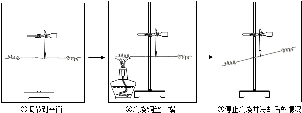 某学生为探究质量守恒定律,在家中做了灼烧铜丝的家庭小实验.