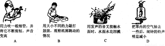 为了探究声音的响度与振幅的关系小明设计了如图所示的几个实验你认为