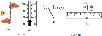 小明练习用温度计测量某物体温度.如图甲所示